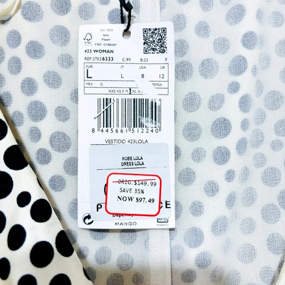 MANGO Beige maxi polka dot and ruffles dress - Picture 7 of 11